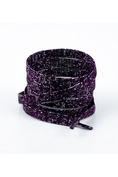AiryFooT Purple Glitter 120 cm Glitter Flat Laces, Boot, Sports, Daily Shoe Laces