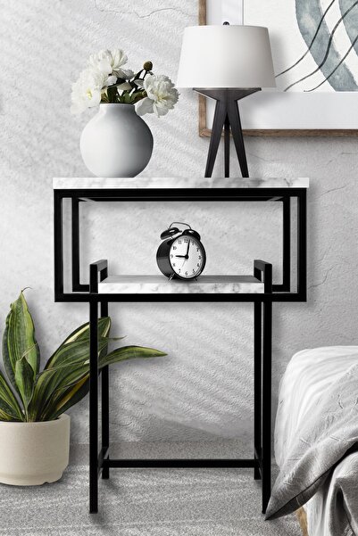 Pineapple Dizayn Nadia Yan Sehpa Metal Yan Sehpa Mermer Desen Yan Sehpa