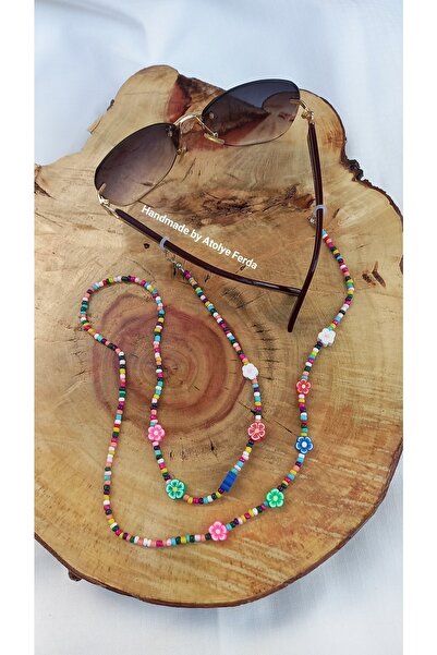 Atolye Ferda إكسسوارات النظارات بسلسلة النظارات ذات الألوان المختلطة والخرز