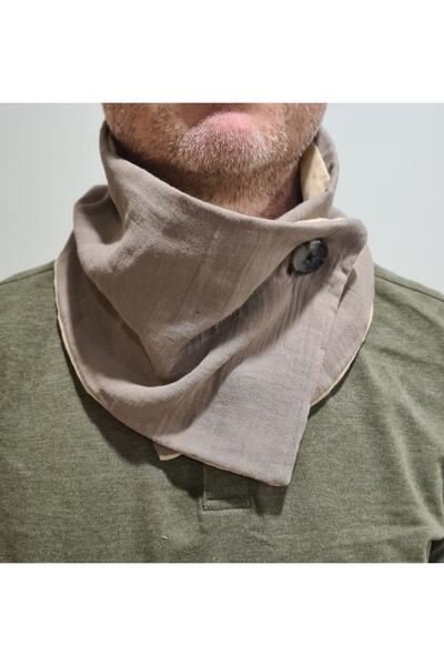 Leylace Summer Men's Muslin Cotton Fabric Neck Collar-4, Father's Day Gift