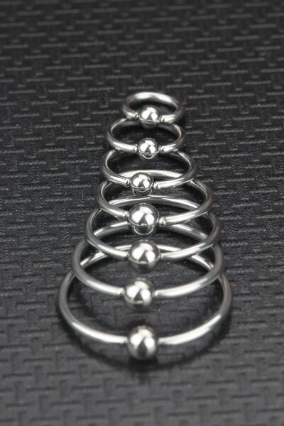 depozoom Cerrahı Çelik Tam Toplu Halka Tragus Helis Kıkırdak Orbital Piercing 6-8-10-12-14-16-18 Mm