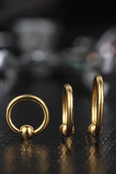 depozoom Cerrahı Çelik Tam Toplu Halka Tragus Helix Kıkırdak Orbital Piercing