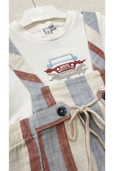 Babydola baby boys and girls salopet striped model