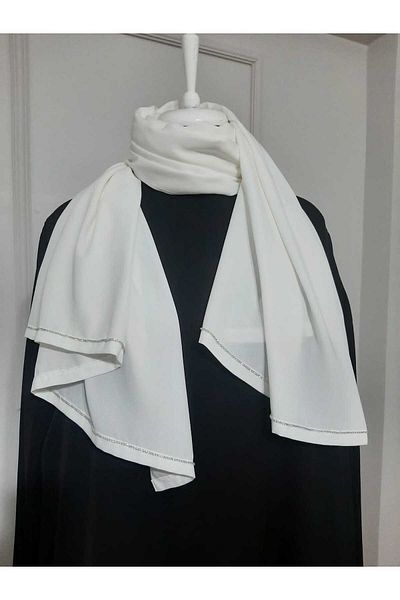 GÜLSEMALİ Medina Silk Fabric Luxury Jewelled Hijab Shawl