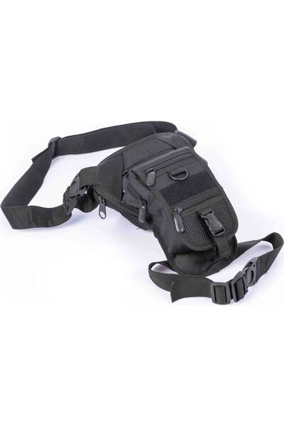 ebakbak Motosiklet Bel Bacak Çantası Impertex Kumaş Kemerli Ve Cırtlı Çok Fon...