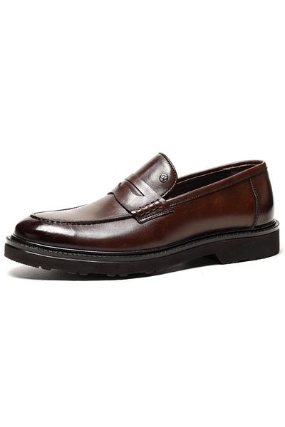 Pierre Cardin 241075 Brown Winter Rubber Sole Men's Shoes