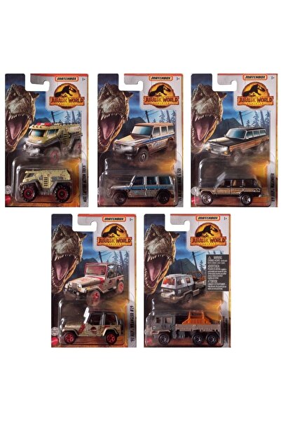 Matchbox 1:64 Jurassic World Araçlar 5'li Set FMW90-965N