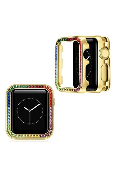 UMD Apple Watch Uyumlu 45 Mm Ruby Diamond Koruma Çerçevesi
