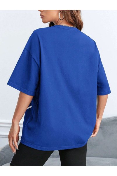 mercoledi Los Angeles 23 Printed Oversize T-shirt Casual Boyfirend