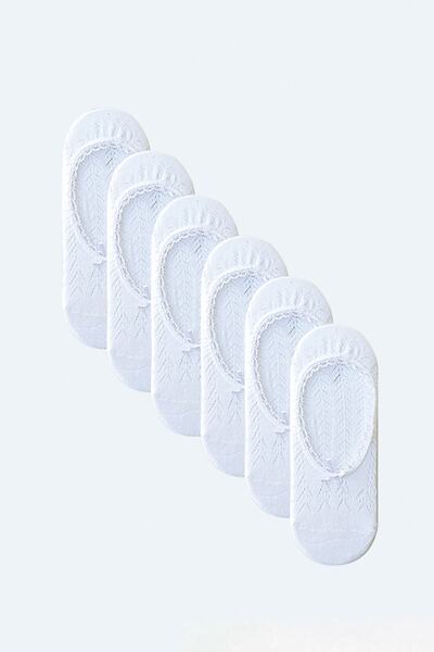 MEM SOCKS مجموعة من 6 جوارب راقصة باليه