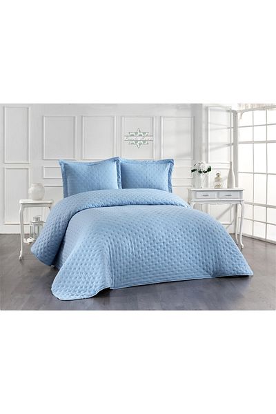 by ballı biocotton Washed Double Bedspread Set (240X260, 50X70)