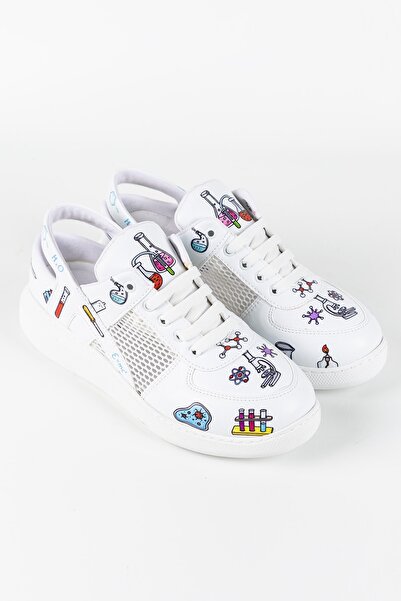 TERLİKSABO Kimya Desen Sneaker Arkadan Bantlı