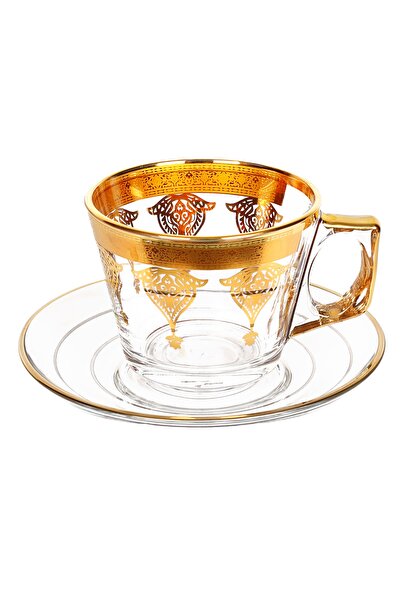 Paşabahçe , Altın Yaldızlı Çay Ve Kahve Fincanı 1 Kişilik, 12 Ayar Altın