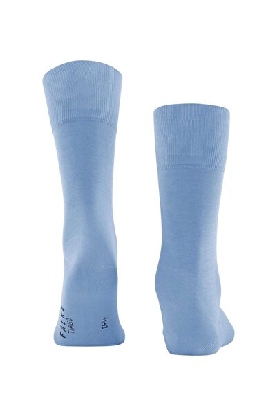 FALKE Herren Socken - Tiago, Strümpfe, Baumwolle, Logo, lang, einfarbig