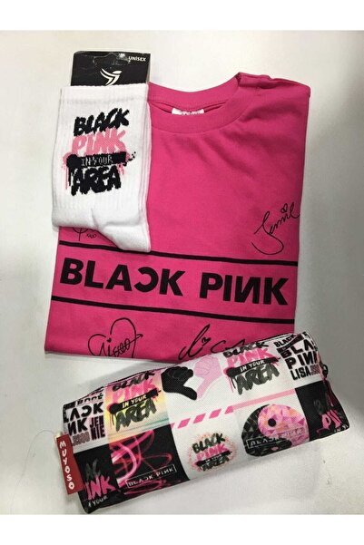 GC GÖKHAN CLUB Blackpink T-shirt Kombinacija čarapa i držača za olovke