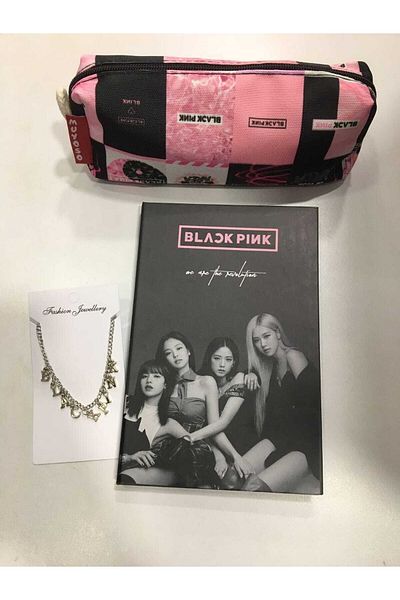 GC GÖKHAN CLUB Combinație de pandantiv pentru suport pentru pix pentru notebook Blackpink