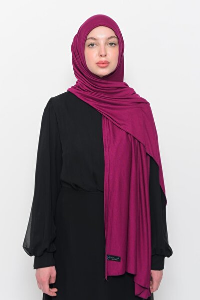 Altobeh Ready Practical Slip-on Luxury Organic Plain Combed Shawl Evenly Aligned Dark Fuchsia