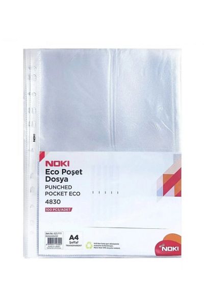 Noki Eco Transparent Bag File 100 Pieces