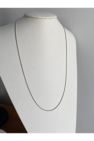 Owentis سلسلة ذيل ثعلب فضية أنيقة صغيرة 60 سم - لا تشويه -