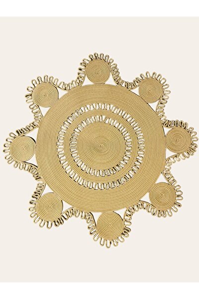 MaVaux Güneş Desenli Jüt Kilim