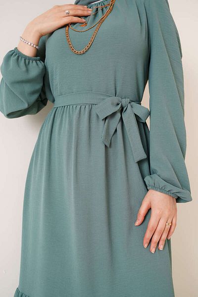 VOLT CLOTHİNG Ayrobin-Kleid für Damen mit gerafftem Detail am Kragen