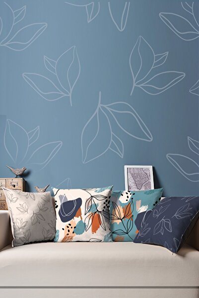 Moud's Двустранно принтирана серия от 4 велурени калъфки за възглавници с шар...