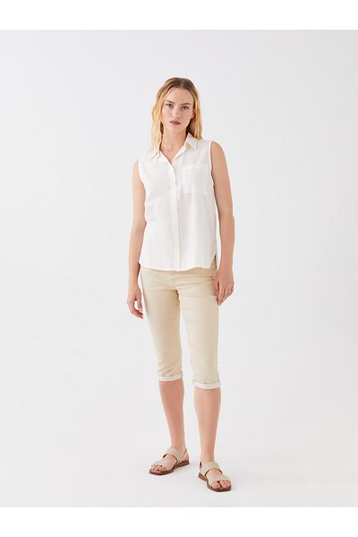 LC Waikiki Schmal geschnittene Damen-Jeans-Capri