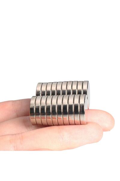 Hdg 3 adet 15x3 mm GÜÇLÜ YUVARLAK NEODYUM MIKNATIS MAGNET Buzdolabı Mıknatısı...