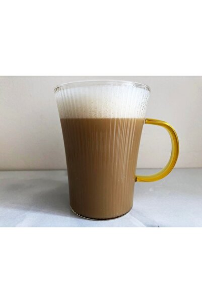 DİBA AVM kahve kupası çay kupası Latte Bardağı, Soğuk Kahve Kupa, Kulplu Milk...