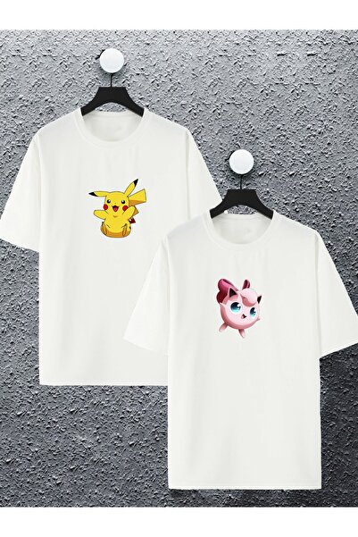 macklin Unisex Žene Muškarci Pikachu Jigglypuff Štampano Dizajn za par ljubav...