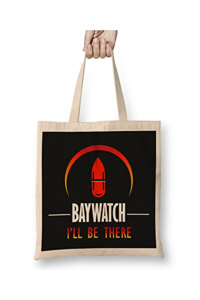 Baskı Dükkanı Baywatch I'll Be There tkanina Torba duga Sa ručkom