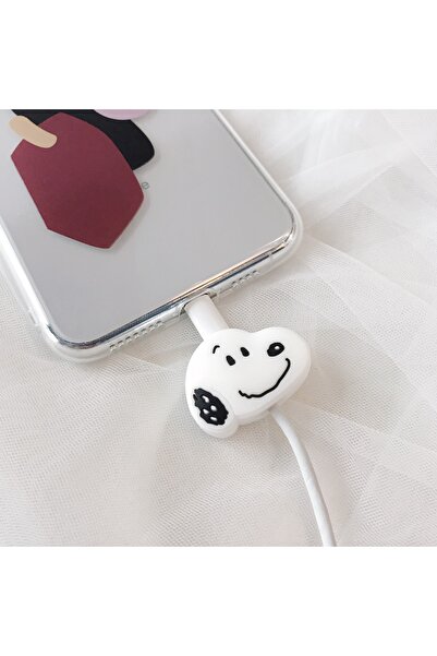 EDELFU Iphone / Ipad Uyumlu Sevimli Şarj Kablosu Koruyucu Bükülmeye Ve Kopmay...