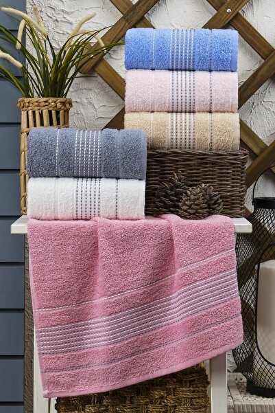 SARİNA renkli bir dünya DOTS 50X90 طقم مناشف يد للوجه مكون من 6 قطع