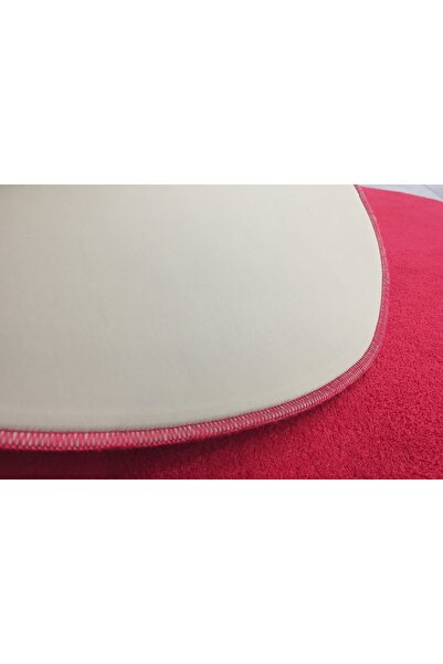 Teksev Anatolia 2-Piece Red 80x140 + 50x70 Cm Large Size Bath Mat Set Non-Slip Base Toilet Seat