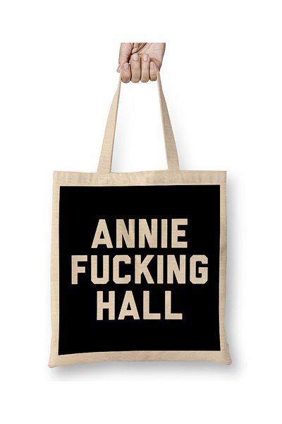 Baskı Dükkanı Υφασμάτινη τσάντα Annie Fucking Hall με μακριά λαβή