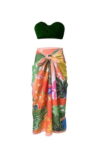 Bolder OranGe Linen Dela Pareo - No Inner Display