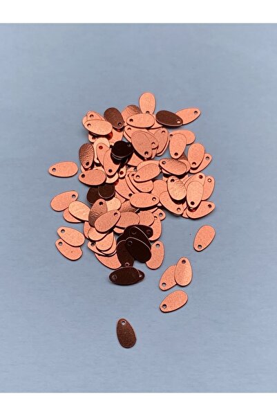 Öztürk Kiremit Rengi Yazma, Havlu, Abiye, Çeyizlik Işleme Damla Pul. 9x5mm. 2...