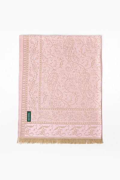 Ramada İpek Pashmina Pink Beige Women's Shoulder Shawl