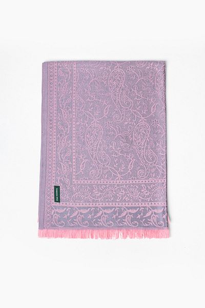 Ramada İpek Pashmina Pink Gray Women's Shoulder Shawl