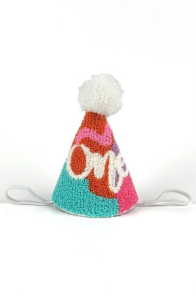 Le Mabelle Πολύχρωμο καρναβάλι Punch Κεντημένο One Funnel Birthday Hair Band