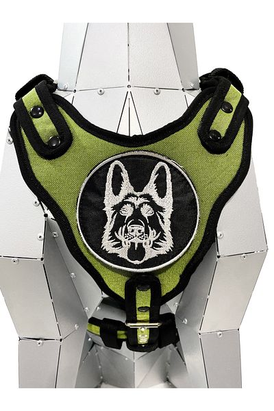 Tasma Market Khaki K9 German Shepherd Dog Chest Collar Breast Collar