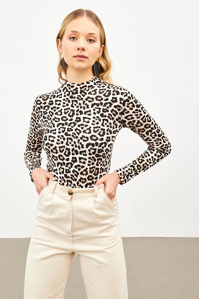Bukamiss Body de damă cu model leopard