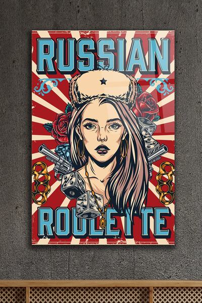 ACRES Russian Roulette Tasarım Dekoratif Cam Tablo