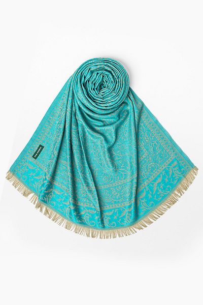 Ramada İpek Pashmina Turquoise Women's Shoulder Shawl