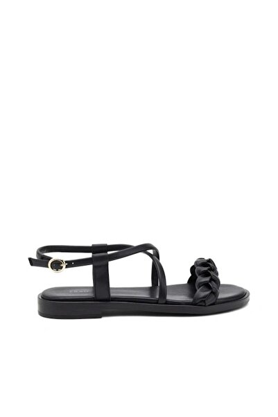 Frau Kadın Sandalet 85P9 Frau MOFY Leather Nero