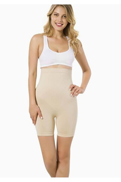 Emay Kadın Yüksek Bel Kısa Paça Boxer Korse Yeni Sezon