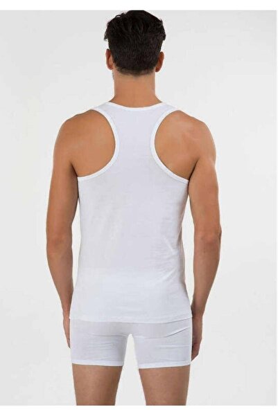 Kom Men's White Sports Cut 2-Piece Undershirt New Season