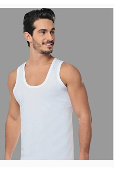Seher Yıldızı Men's 6-Piece Cotton White Combed Athlete New Season