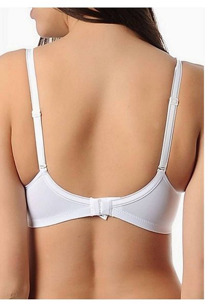Yeni İnci Women's White Bra New Season (1 Piece Economical)