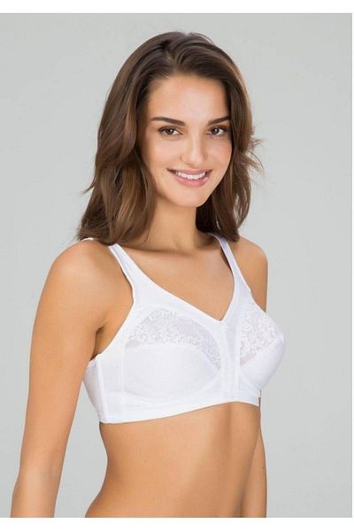 Kom Γυναικείο σουτιέν White String Cupless Gathering New Season